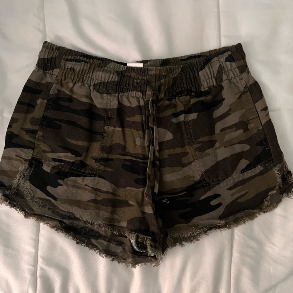 Express Camo Linen Shorts